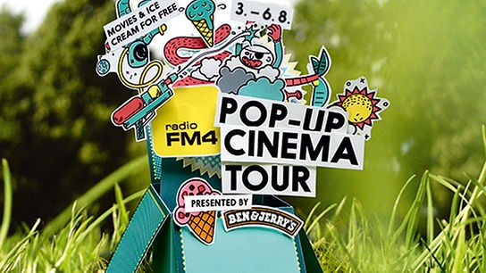 Die FM4 Pop-up Cinema Tour, vom 03-06.08.2016